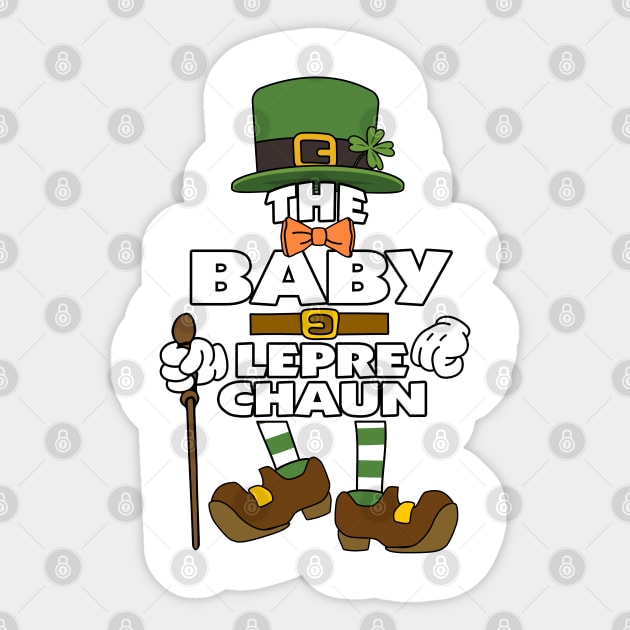 The Baby Leprechaun St Patrick's Day Celebration Matching Outfits Group Attire Sticker by HappyGiftArt